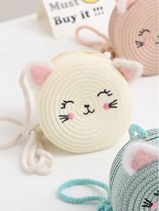 Crochet Mini Bag W/ Cat Ears